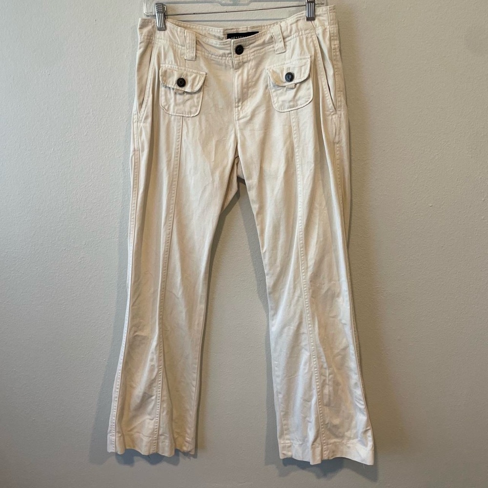 Aeropostale Cream Straight Leg Pants